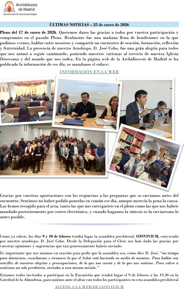 �ltimas Noticias - 25 de enero 2026